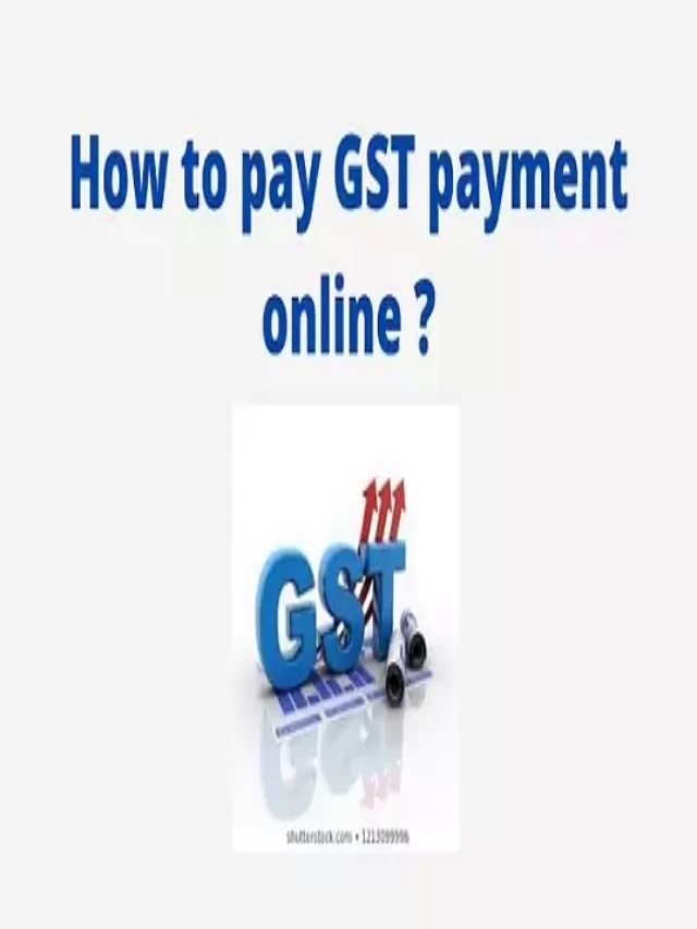 how to pay gst payment online