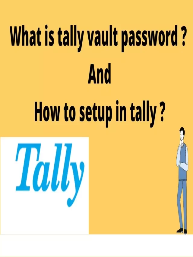 how to setup tally vault password ?